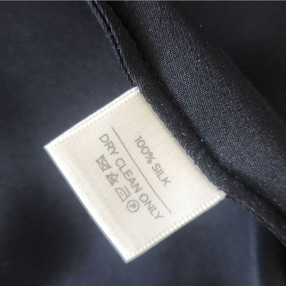 Cuyana The Silk Tee Dress Black High LowMini Minimalist Casual Short Sleeve - Picture 11 of 16